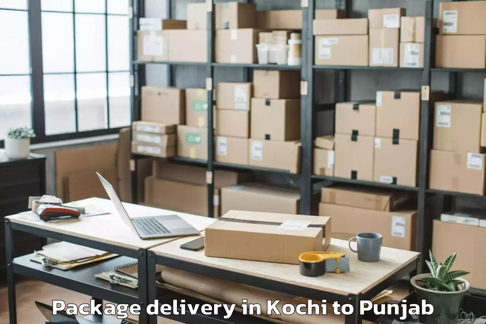 Easy Kochi to Iit Ropar Package Delivery Booking